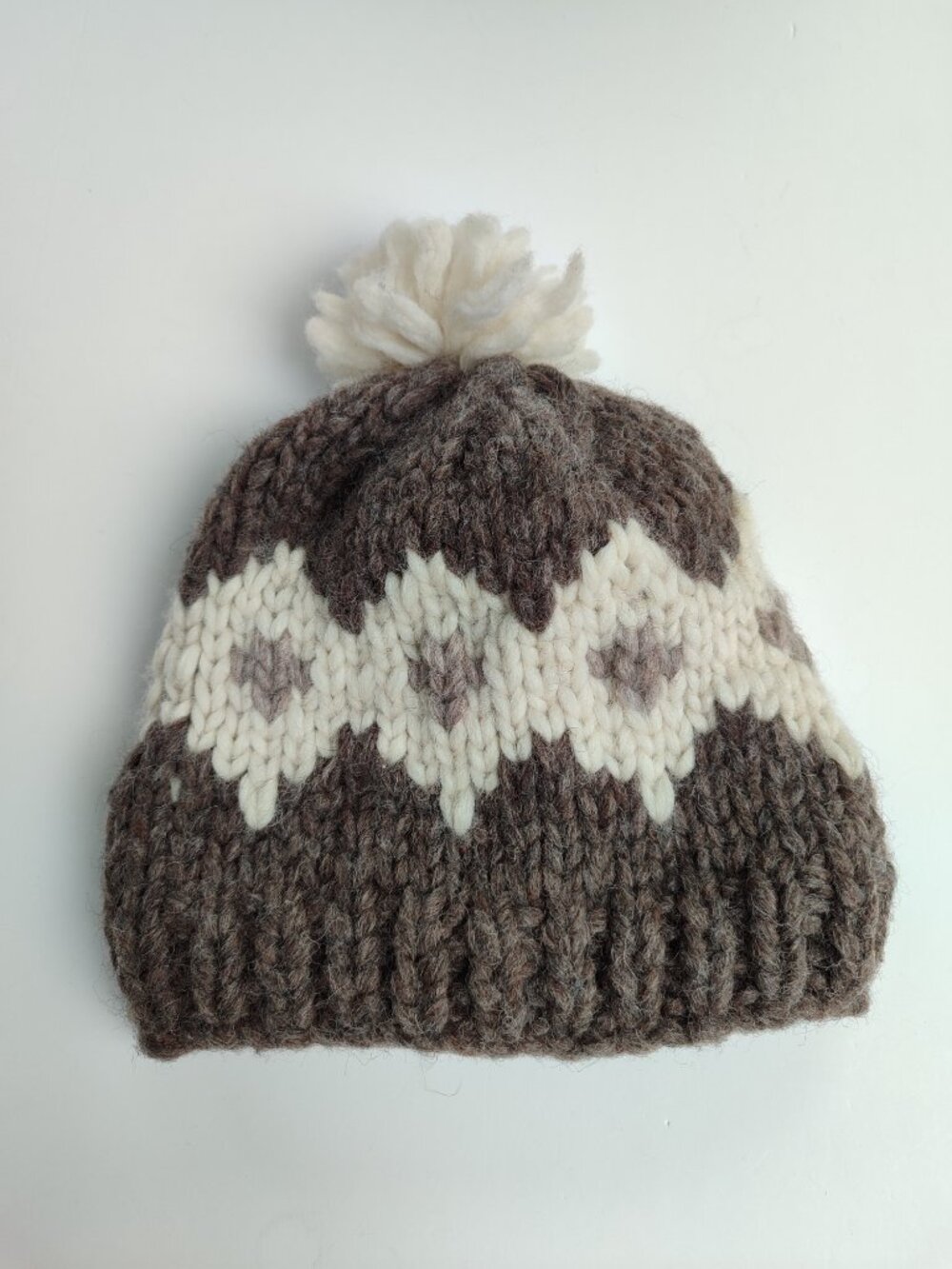 New Adult 100% Soft Pure Sheep Wool Chunky Knit Beanie Undyed Natural Tones